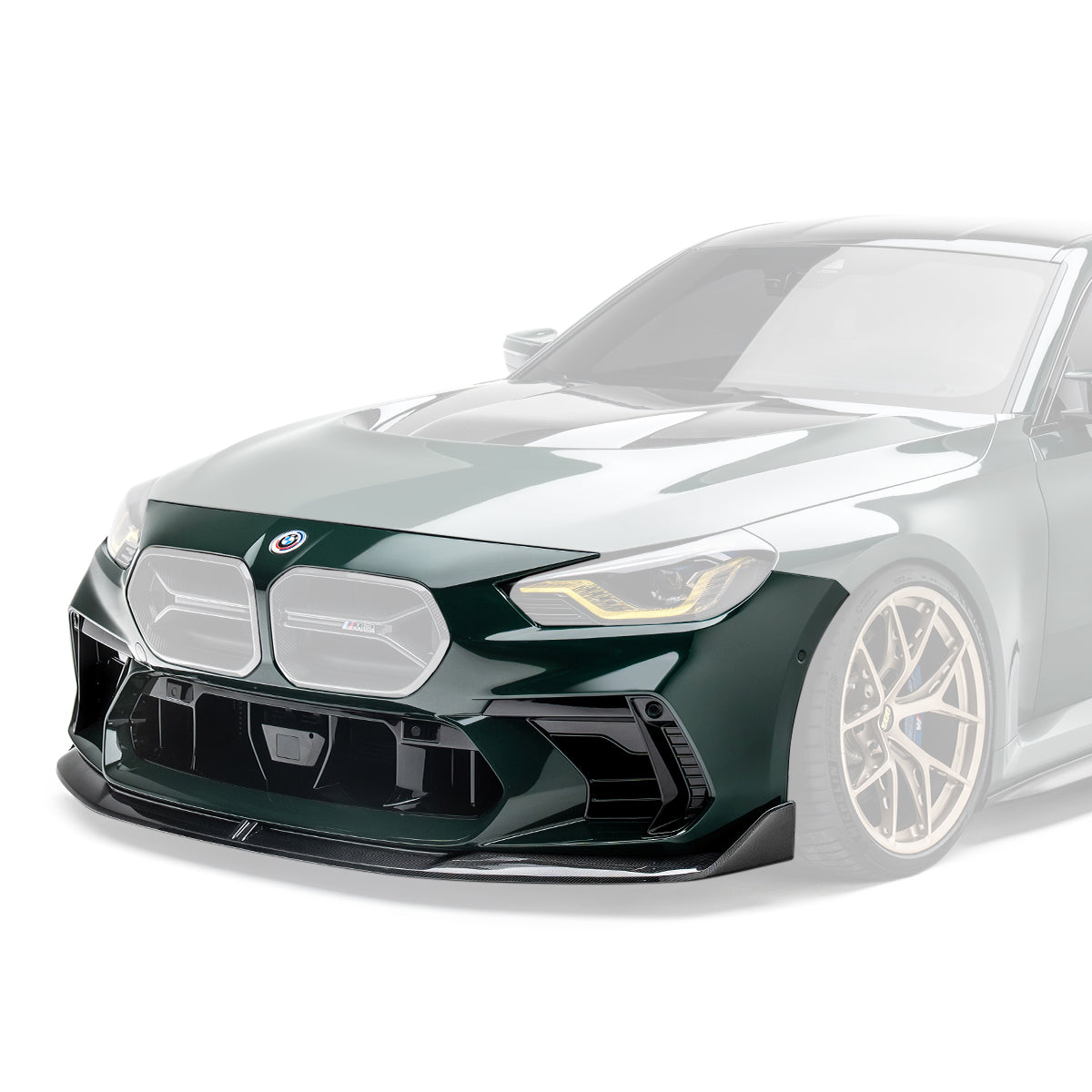 BMW G87 M2 프론트 범퍼 & 카본 프론트 립 V2 세트