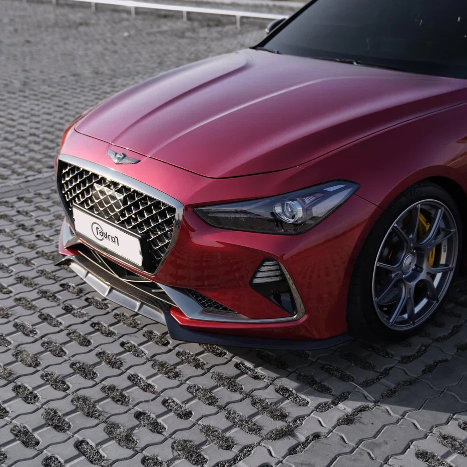 제네시스 G70 카본 프론트 립 V2