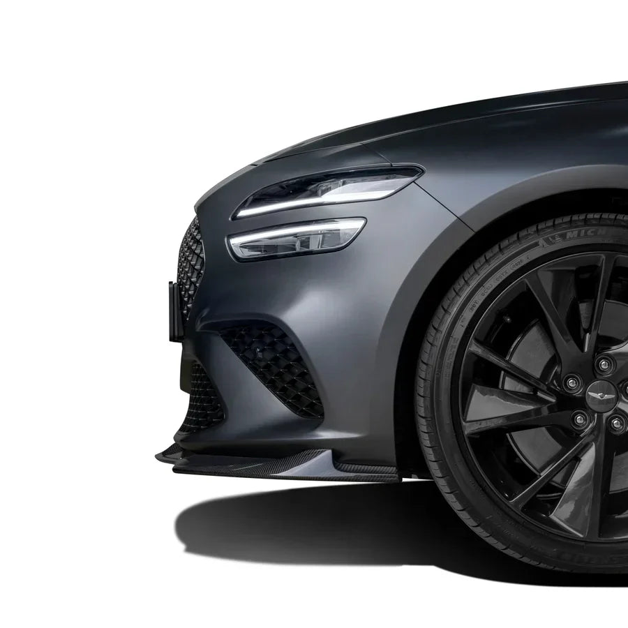 제네시스 G70 페이스리프트 카본 프론트 립 V1