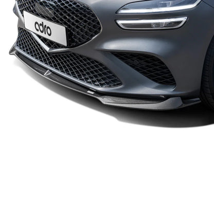 제네시스 G70 페이스리프트 카본 프론트 립 V1